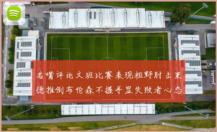 名嘴评论文班比赛表现粗野肘击里德推倒布伦森不握手显失败者心态