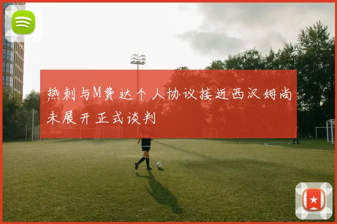 热刺与M费达个人协议接近西汉姆尚未展开正式谈判
